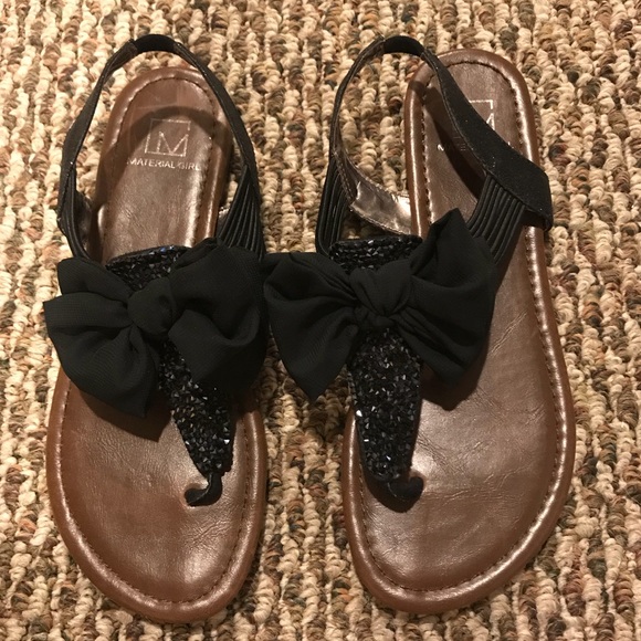 material girl bow sandals